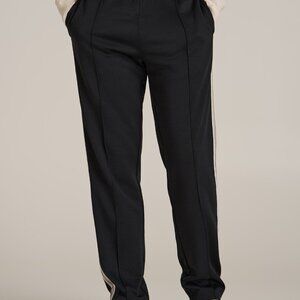 American Tall Tricot Track Pants for Tall Men in Black Size  M/ Tall / Black